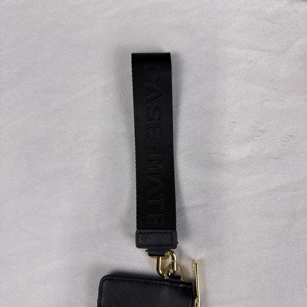 Case-Mate Essential Wristlet Set Wallet Black Saffiano Vegan Leather Universal